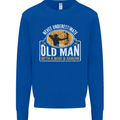Old Man With a Bow & Arrow Funny Archery Mens Sweatshirt Jumper Royal Blue