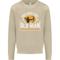 Old Man With a Bow & Arrow Funny Archery Mens Sweatshirt Jumper Sand