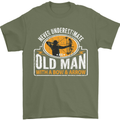 Old Man With a Bow & Arrow Funny Archery Mens T-Shirt Cotton Gildan Military Green