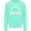 Old Man With a Motorcyle Biker Motorcycle Mens Sweatshirt Jumper Peppermint