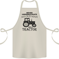 Old Man With a Tractor Driver Farmer Farm Cotton Apron 100% Organic Natural