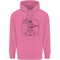 Old Rocker Vitruvian Guitarist Funny Guitar Mens 80% Cotton Hoodie Azelea