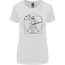 Old Rocker Vitruvian Guitarist Funny Guitar Womens Wider Cut T-Shirt White