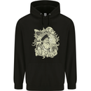 Old Sailor Octopus White Shark Captain Childrens Kids Hoodie Black