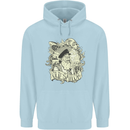 Old Sailor Octopus White Shark Captain Childrens Kids Hoodie Light Blue