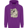 Old Sailor Octopus White Shark Captain Childrens Kids Hoodie Purple