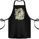 Old Sailor Octopus White Shark Captain Cotton Apron 100% Organic Black