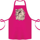 Old Sailor Octopus White Shark Captain Cotton Apron 100% Organic Pink