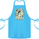 Old Sailor Octopus White Shark Captain Cotton Apron 100% Organic Turquoise