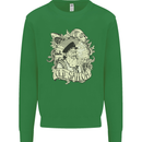 Old Sailor Octopus White Shark Captain Kids Sweatshirt Jumper Irish Green
