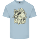 Old Sailor Octopus White Shark Captain Kids T-Shirt Childrens Light Blue