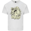 Old Sailor Octopus White Shark Captain Kids T-Shirt Childrens White