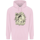 Old Sailor Octopus White Shark Captain Mens 80% Cotton Hoodie Light Pink