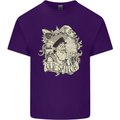 Old Sailor Octopus White Shark Captain Mens Cotton T-Shirt Tee Top Purple