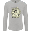 Old Sailor Octopus White Shark Captain Mens Long Sleeve T-Shirt Sports Grey