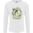 Old Sailor Octopus White Shark Captain Mens Long Sleeve T-Shirt White