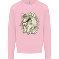 Old Sailor Octopus White Shark Captain Mens Sweatshirt Jumper Light Pink