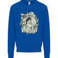 Old Sailor Octopus White Shark Captain Mens Sweatshirt Jumper Royal Blue