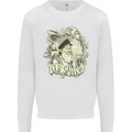 Old Sailor Octopus White Shark Captain Mens Sweatshirt Jumper White