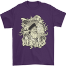 Old Sailor Octopus White Shark Captain Mens T-Shirt 100% Cotton Purple
