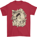 Old Sailor Octopus White Shark Captain Mens T-Shirt 100% Cotton Red