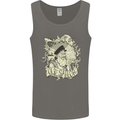 Old Sailor Octopus White Shark Captain Mens Vest Tank Top Charcoal