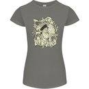 Old Sailor Octopus White Shark Captain Womens Petite Cut T-Shirt Charcoal