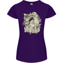 Old Sailor Octopus White Shark Captain Womens Petite Cut T-Shirt Purple