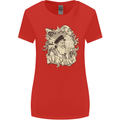 Old Sailor Octopus White Shark Captain Womens Wider Cut T-Shirt Red
