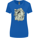 Old Sailor Octopus White Shark Captain Womens Wider Cut T-Shirt Royal Blue