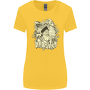 Old Sailor Octopus White Shark Captain Womens Wider Cut T-Shirt Yellow
