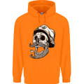 Old Sailor Skull Sailing Captain Childrens Kids Hoodie Orange