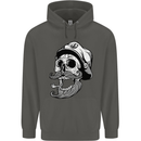 Old Sailor Skull Sailing Captain Childrens Kids Hoodie Storm Grey