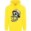 Old Sailor Skull Sailing Captain Childrens Kids Hoodie Yellow