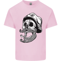 Old Sailor Skull Sailing Captain Mens Cotton T-Shirt Tee Top Light Pink