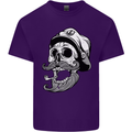 Old Sailor Skull Sailing Captain Mens Cotton T-Shirt Tee Top Purple