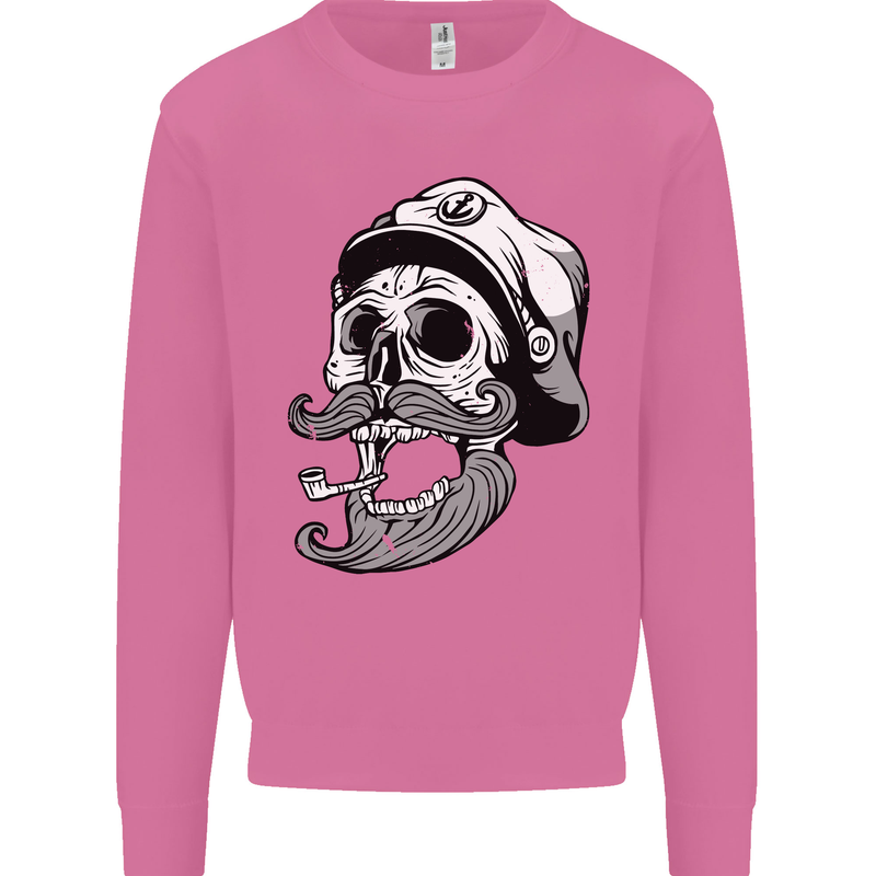 Old Sailor Skull Sailing Captain Mens Sweatshirt Jumper Azalea