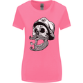 Old Sailor Skull Sailing Captain Womens Wider Cut T-Shirt Azalea