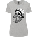 Old Sailor Skull Sailing Captain Womens Wider Cut T-Shirt Sports Grey