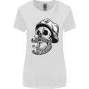 Old Sailor Skull Sailing Captain Womens Wider Cut T-Shirt White