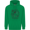 Old Sailor White Shark Octopus Captain Childrens Kids Hoodie Irish Green