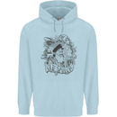 Old Sailor White Shark Octopus Captain Childrens Kids Hoodie Light Blue