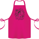 Old Sailor White Shark Octopus Captain Cotton Apron 100% Organic Pink