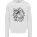 Old Sailor White Shark Octopus Captain Kids Sweatshirt Jumper White