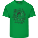 Old Sailor White Shark Octopus Captain Kids T-Shirt Childrens Irish Green