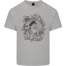 Old Sailor White Shark Octopus Captain Kids T-Shirt Childrens Sports Grey