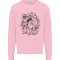 Old Sailor White Shark Octopus Captain Mens Sweatshirt Jumper Light Pink