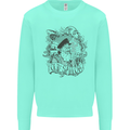 Old Sailor White Shark Octopus Captain Mens Sweatshirt Jumper Peppermint