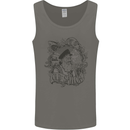 Old Sailor White Shark Octopus Captain Mens Vest Tank Top Charcoal