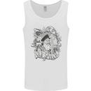 Old Sailor White Shark Octopus Captain Mens Vest Tank Top White